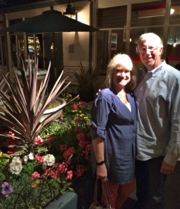 Carl & Gail Hefton enjoy a lovely evening in Carmel Square